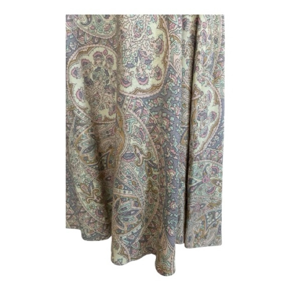 Boho Festival coquette Indie Peasant Prairie 90s Elegant Paisley Skirt Sz 6 - Picture 3 of 9